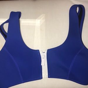 Royal Blue Zip Front Bikini Hoaka Swimwear